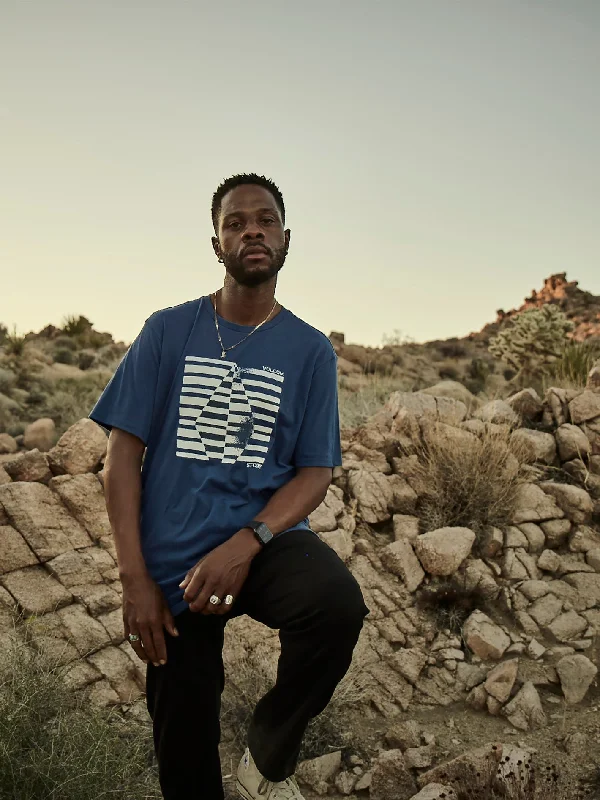 Fifty50 Stone Short Sleeve Tee - Smokey Blue