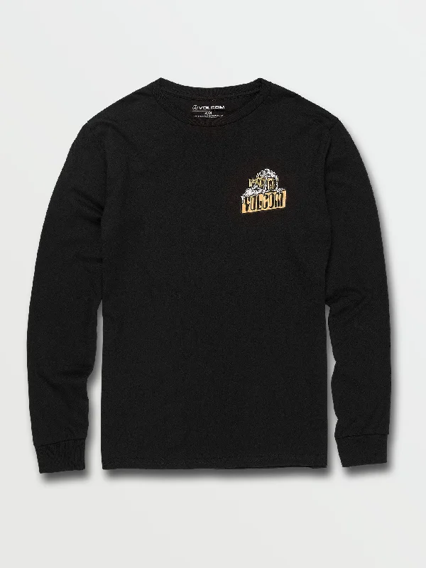 Frothy Days Long Sleeve Tee - Black