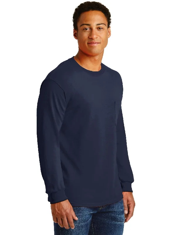 Gildan Ultra Cotton Long Sleeve Pocket T-Shirt