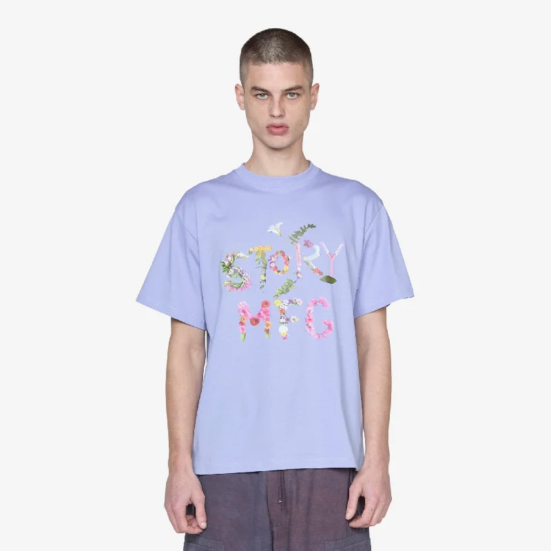 Grateful Short Sleeve T-Shirt Purple Flora