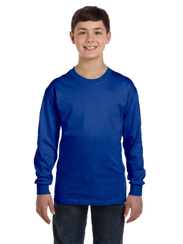 Hanes Youth Tagless ComfortSoft Long Sleeve T-Shirt