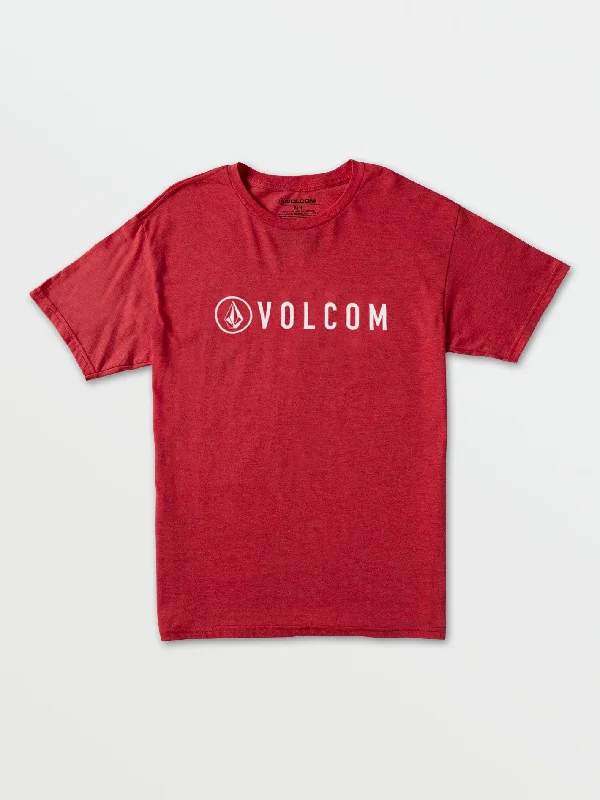 Header Short Sleeve Heather Tee - Heather Red