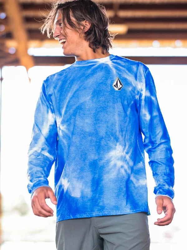 Iconic Stone Stardye Long Sleeve Tee - Maliblue