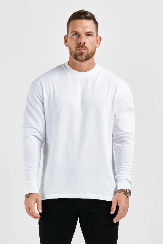 LEGEND BASICS LONG SLEEVE T-SHIRT - WHITE