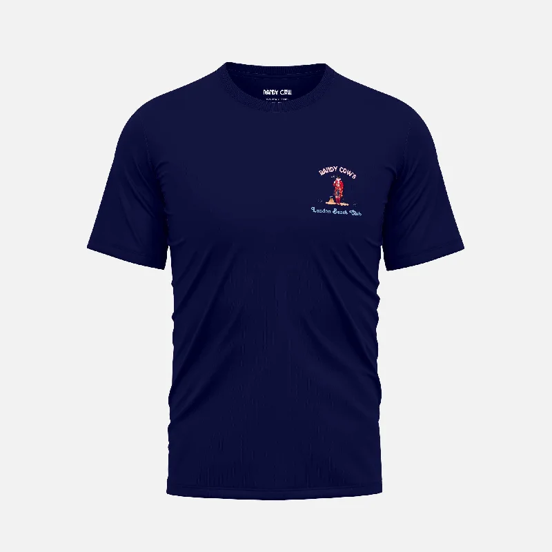 London Beach Club Beefeater Club Logo - Navy Organic Cotton T-Shirt