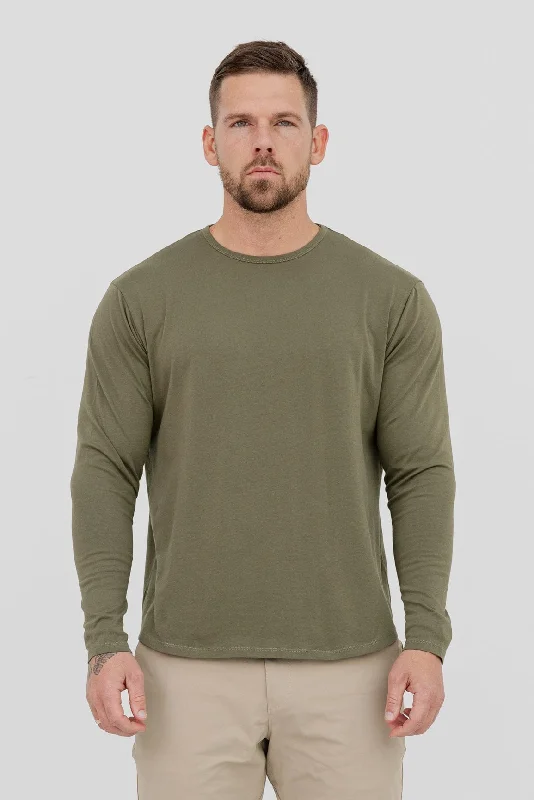 LONG SLEEVE BASICS - OLIVE