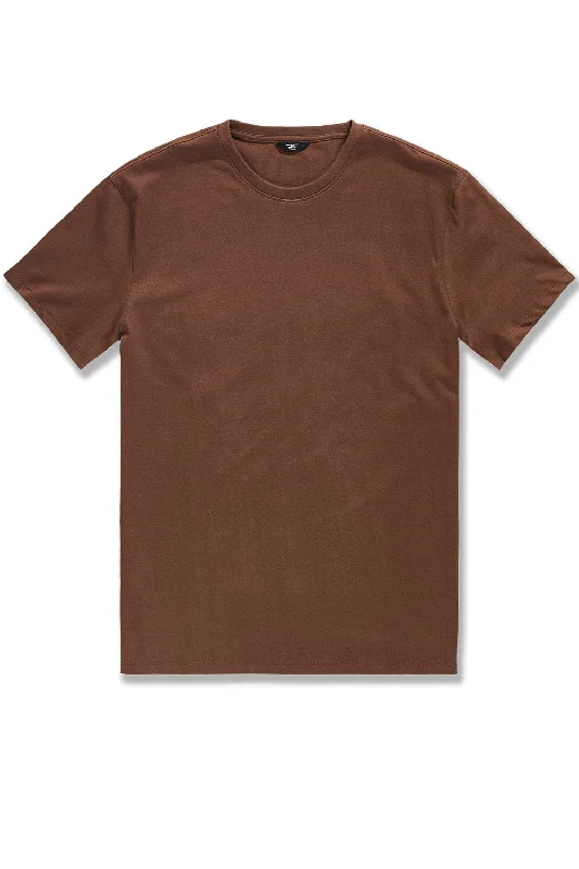 Premium Crewneck T-Shirt (Brown)