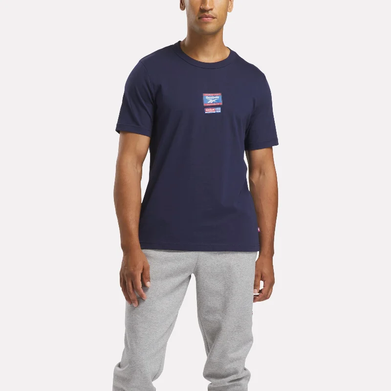 Reebok Identity Badge T-Shirt Vector Navy