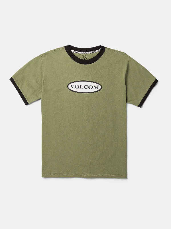 Ringer Time Short Sleeve Tee - Thyme Green