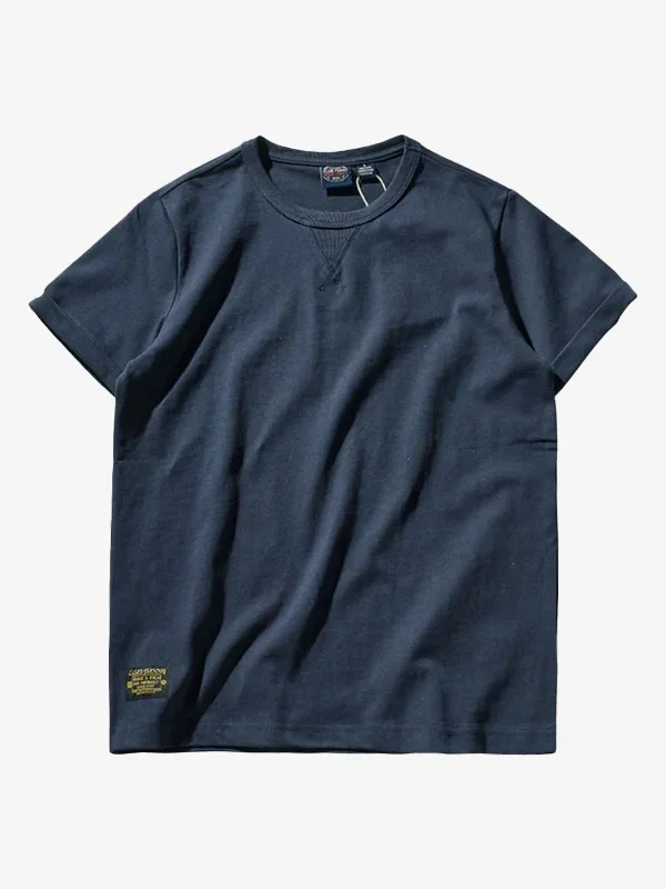 Crew-Neck Short Sleeve Cotton T-shirt