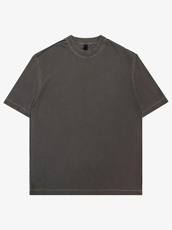 Washed Distressed Cotton T-shirt