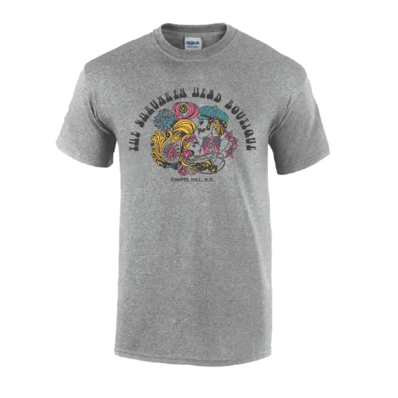 Shrunken Head Logo T-Shirt in Sport Grey