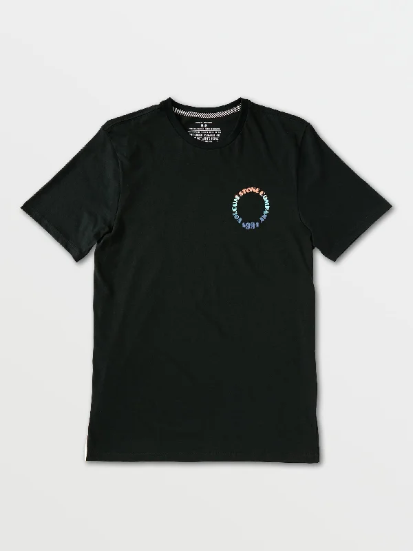 Spray Circle Short Sleeve Tee - Black