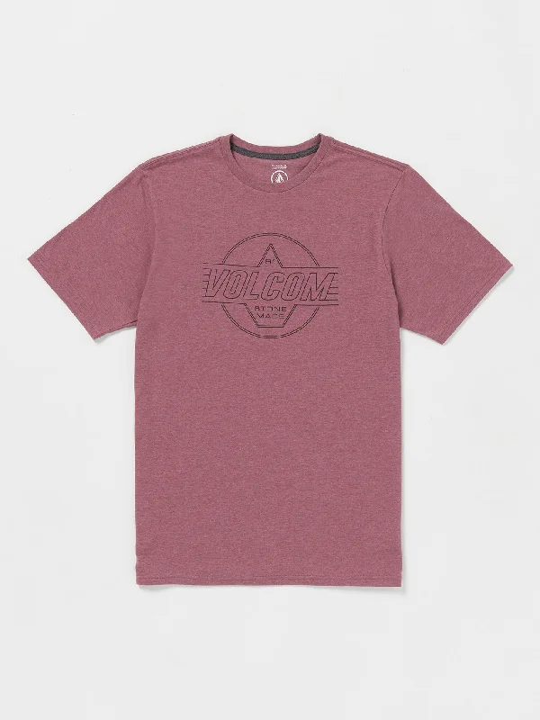 Stone Liner Short Sleeve Tee - Oxblood Heather