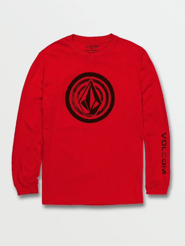 Stonezeye Long Sleeve Tee - Ribbon Red