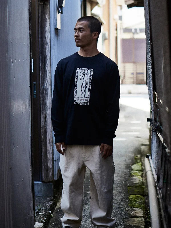 Tokyo True O Stone Long Sleeve Tee - Black